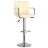 vidaXL Barhocker Creme Kunstleder