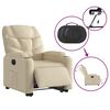 vidaXL Relaxsessel mit Aufstehhilfe Elektrisch Creme Stoff