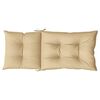 vidaXL Hochlehner-Auflagen 4 Stk. Melange Beige 120x50x7 cm Stoff