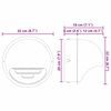 vidaXL L&uuml;ftungsgitter 2 pcs Silber 200 mm Edelstahl