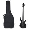 vidaXL E-Bass f&uuml;r Anf&auml;nger mit Tasche Schwarz 4/4 46