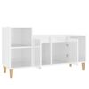 vidaXL TV-Schrank Hochglanz-Weiß 100x35x55 cm Holzwerkstoff
