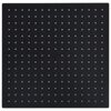 vidaXL Regenbrause Edelstahl 40x40 cm Quadrat Schwarz