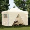 vidaXL Party-Zelt Creme 291 x 431 x 315 cm Oxford-Stoff