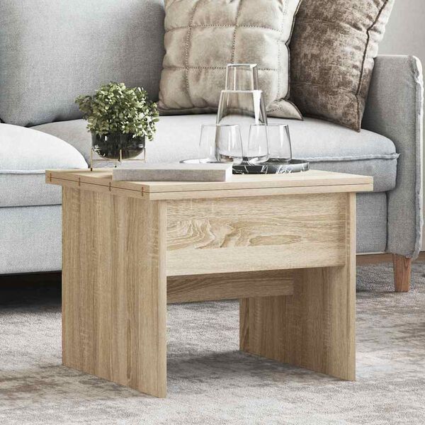 vidaXL Couchtisch Sonoma-Eiche 55 x 54,5 x 45 cm Holzwerkstoff