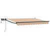vidaXL Manuelle Gelenkarmmarkise mit LEDs 3,5 x 2,5 m