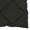 vidaXL Winterbettdecke Schwarz 140 x 220 cm Mikrofaser
