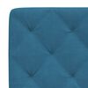 vidaXL Bettgestell ohne Matratze Blau 100x200 cm Samt