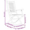 vidaXL Gartenst&uuml;hle 8 Stk. Klappbar 53x66x99 cm Bambus