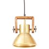 vidaXL H&auml;ngelampe Industriestil 25 W Messing Rund 19 cm E27