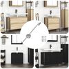 vidaXL Zugstangen-Scharnier 439 pcs Silber Eisen