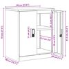 vidaXL Aufbewahrungsschrank Wei&szlig; 60 x 40 x 70 cm Stahl