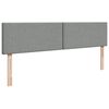 vidaXL Ottoman-Bett mit Matratze Hellgrau 200x200 cm Stoff