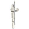 vidaXL Deckenstrahler mit Strahlern Nickel 176,5 x 9,5 x 14 cm Stahl