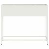 vidaXL Hochbeet Gartenpflanzer Wei&szlig; 100 x 26 x 82 cm Stahl