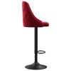 vidaXL Barhocker 2 Stk. Weinrot Samt