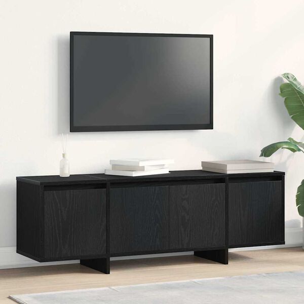 vidaXL TV-Schr&auml;nk Schwarz Eichen-Optik 120 x 30 x 40,5 cm