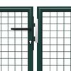 vidaXL Gartentor aus Stahl 500 x 75 cm Gr&uuml;n