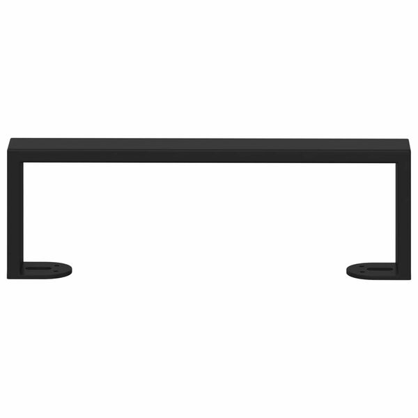 vidaXL M&ouml;belbeine 12 pcs Schwarz 311 x 40,5 x 100 mm Eisen