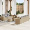 vidaXL Garten-Sofa-Set 10 pcs Beige Poly-Rattan