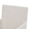 vidaXL Esszimmerst&uuml;hle mit Armlehnen 2 Stk. Creme Stoff