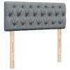 vidaXL Boxspringbett mit Matratze Hellgrau 120x190 cm Stoff