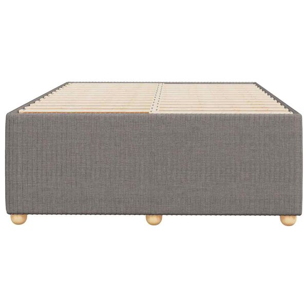 vidaXL Bettgestell ohne Matratze Taupe 120x190 cm Stoff