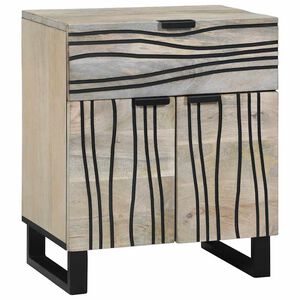 vidaXL Nachttisch Wei&szlig; 50 x 33 x 60 cm Holzwerkstoff