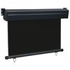 vidaXL Balkon-Seitenmarkise 85x250 cm Schwarz