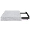 vidaXL Schweberegale 2 Stk. Betongrau 40x23x3,8 cm MDF