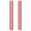 vidaXL Kopfteil mit Ohren Rosa 163x16x118/128 cm Samt