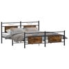 vidaXL Metallbett ohne Matratze R&auml;uchereiche 180x200 cm