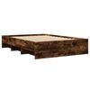 vidaXL Bettgestell R&auml;uchereiche 135x190 cm Holzwerkstoff