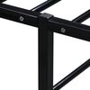 vidaXL Bettgestell Schwarz Metall 140x200 cm