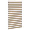 vidaXL Doppelrollo Sandbraun 130x230 cm Stoffbreite 125,9 cm Polyester