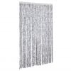 vidaXL Insektenschutz-Vorhang Wei&szlig; und Grau 118x220 cm Chenille