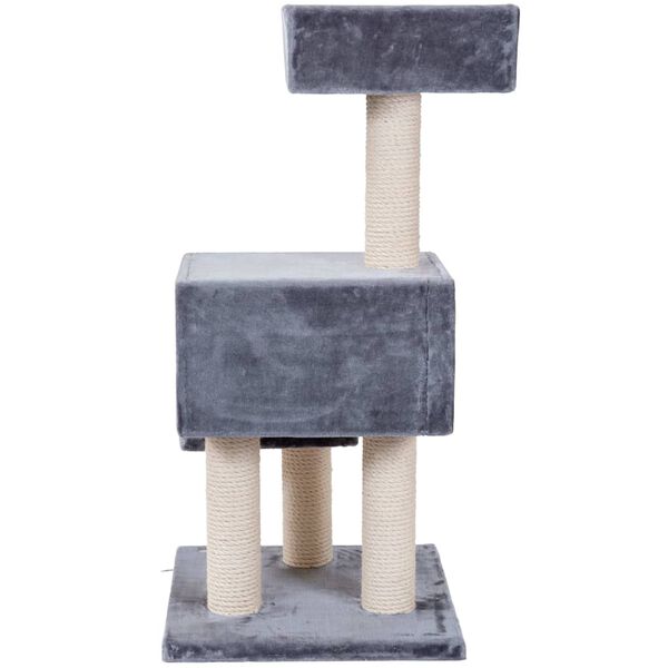 Quapas! Kratzbaum Comfort Grau 56x56x124 cm