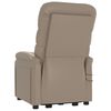 vidaXL Massagesessel mit Aufstehhilfe Cappuccino-Braun Kunstleder