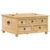 vidaXL Truhe Corona 90x78x45 cm Massivholz Kiefer