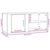 vidaXL TV-Schr&auml;nke 2 Stk. R&auml;uchereiche 80x31,5x36 cm Holzwerkstoff
