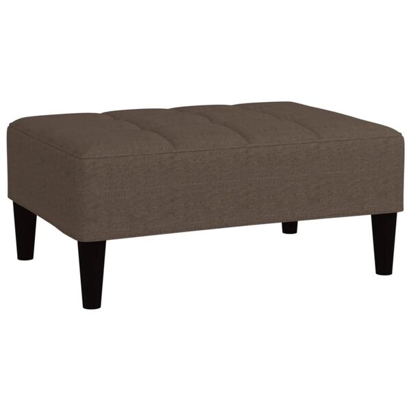 vidaXL Hocker Taupe Mikrofasergewebe