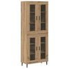 vidaXL Highboard 2 pcs Artisan-Eiche 69,5 x 34 x 180 cm Holzwerkstoff
