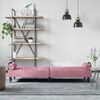 vidaXL Schlafsofa mit Armlehnen Rosa Samt