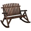vidaXL Garten-Schaukelbank 2-Sitzer 123x96x102 cm Massivholz Fichte