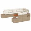 vidaXL Garten-Sofa-Set 9 pcs Beige und Weiß