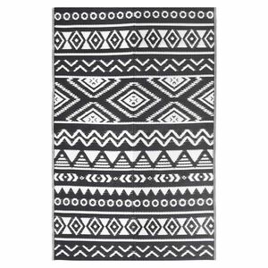 vidaXL Outdoor-Teppich ARAKIL Schwarz 190x290 cm PP