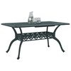 vidaXL Gartentisch Gr&uuml;n 150x90x72 cm Aluminiumguss