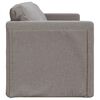vidaXL Bodensofa mit Schlaffunktion Taupe 112x174x55 cm Stoff