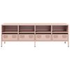 vidaXL TV-Schrank Rosa 135x39x43,5 cm Kaltgewalzter Stahl