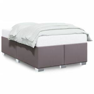 vidaXL Bettgestell Grau 120x200 cm Kunstleder